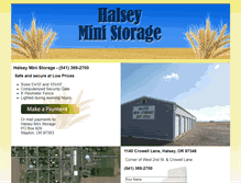 Tablet Screenshot of halseyministorage.com